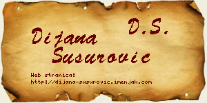 Dijana Susurović vizit kartica